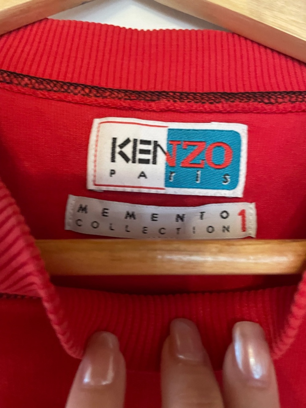 Kenzo Paris Memento Collection 1 Red Sweatshirt, Like New - Picture 4 of 4